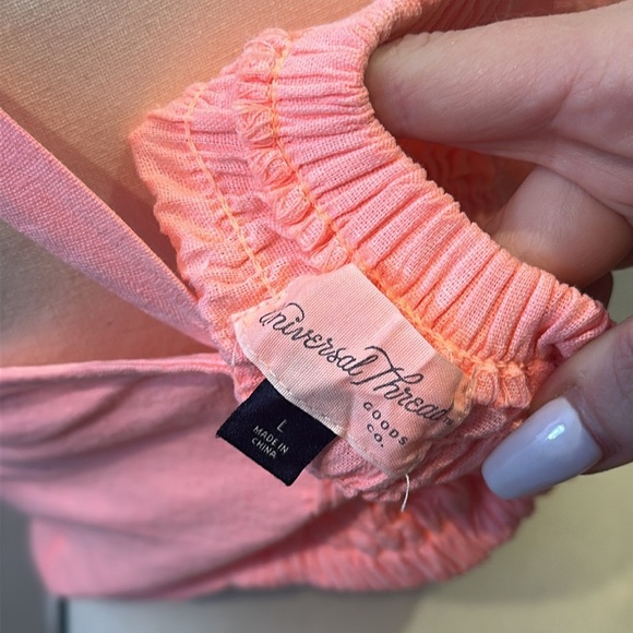 Universal Thread Target Coral Tank Multi Strap Wear Tie Front Size Large - Picture 4 of 4